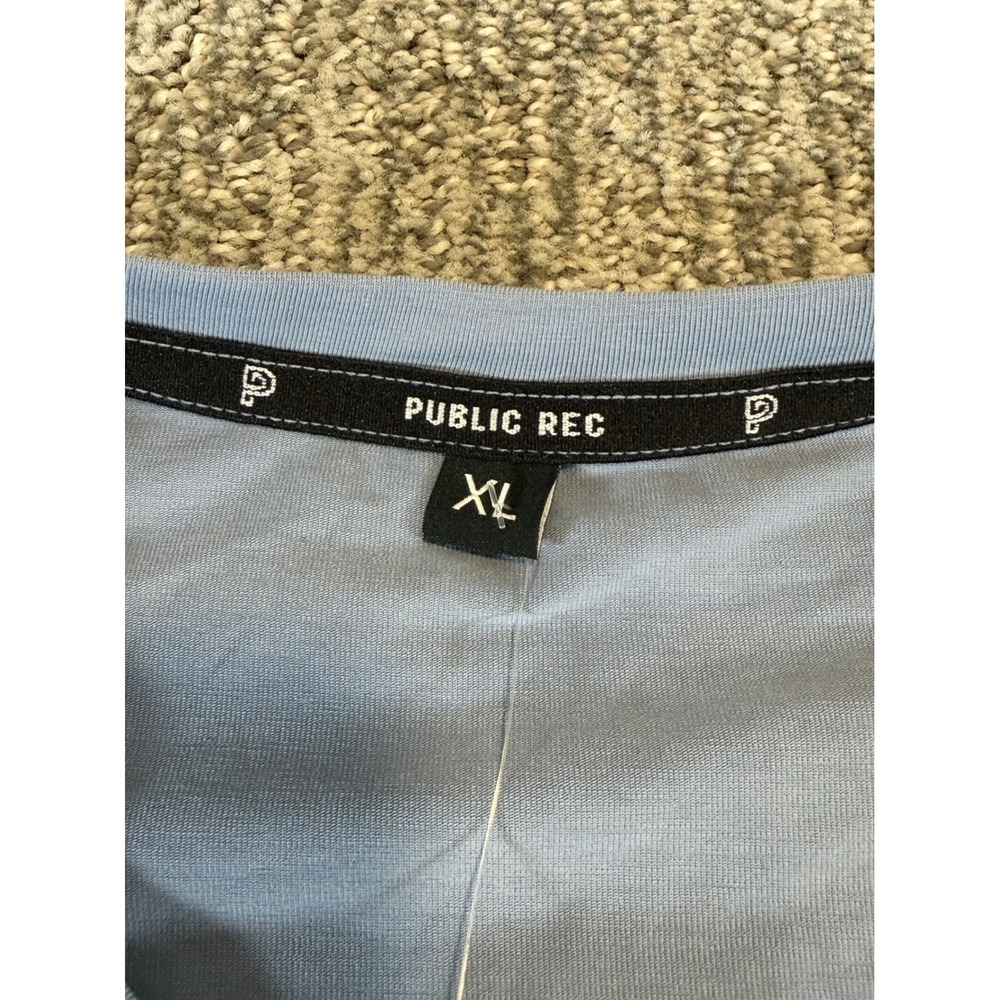 NWT Public Rec Go To Performance Vee Men XL Blue V-Neck Pima Cotton T-Shirt - Picture 2 of 9